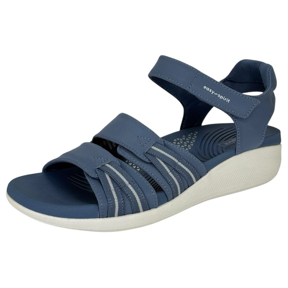 Easy Spirit Weber2 Blue Strappy Cushioned Womens Sandals Size 7M - Picture 2 of 9